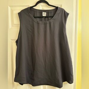 Anne Klein XXL sleeveless black blouse. NWT